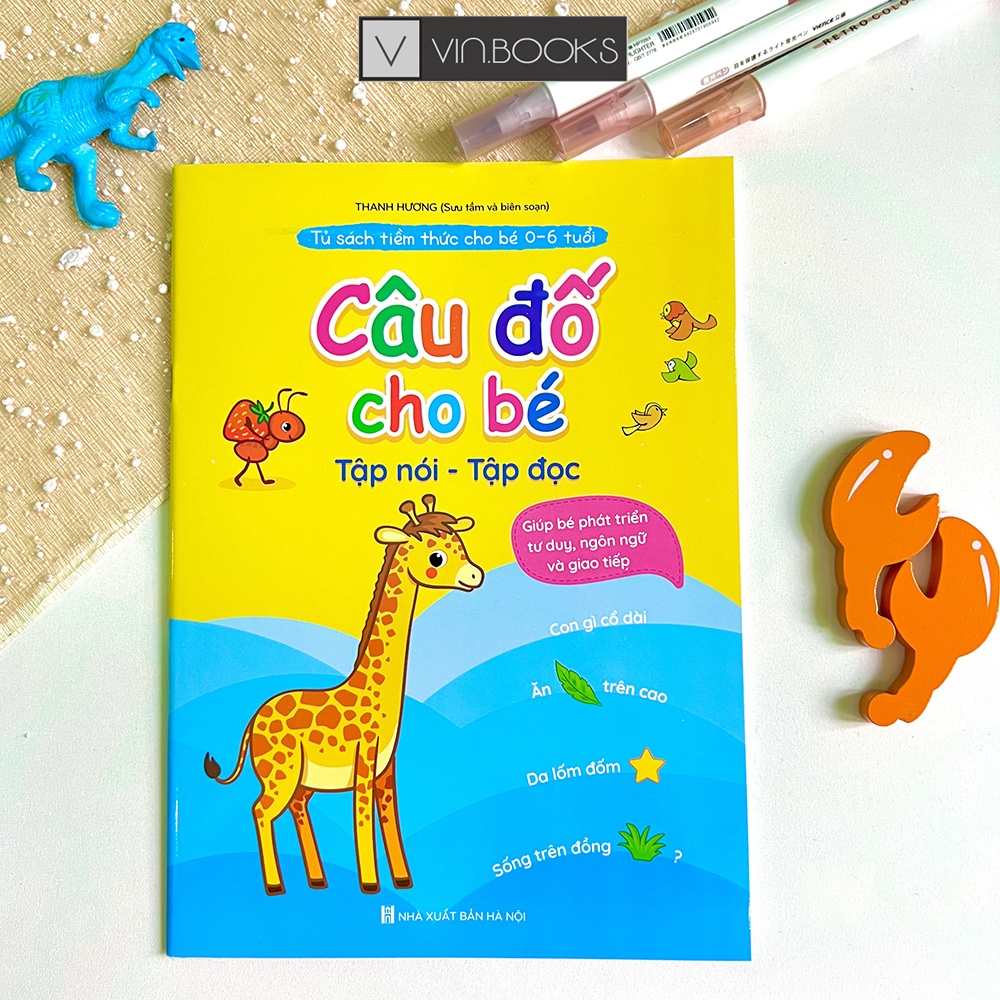 Sách - Tập Nói Tập Đọc - Câu Đố Cho Bé - Giúp Bé Phát Triển Tư Duy Ngôn Ngữ Và Giao Tiếp