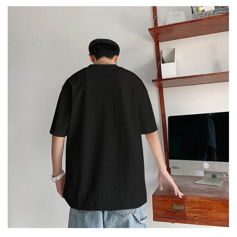 Áo Thun Tay Ngắn In Họa Tiết Hoạt Hình Phong Cách Hong Kong Thời Trang Mùa Hè Cho Nam