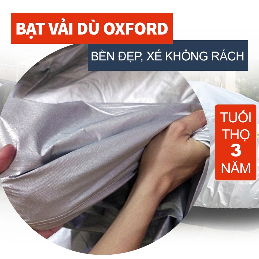 [Hà Nội] Bạt vải dù OXFORD cao cấp bảo vệ xe ô tô từ 4- 7 chỗ phủ trùm kín cao cấp , áo trùm oto,xe hơi dày dặn bóng mịn