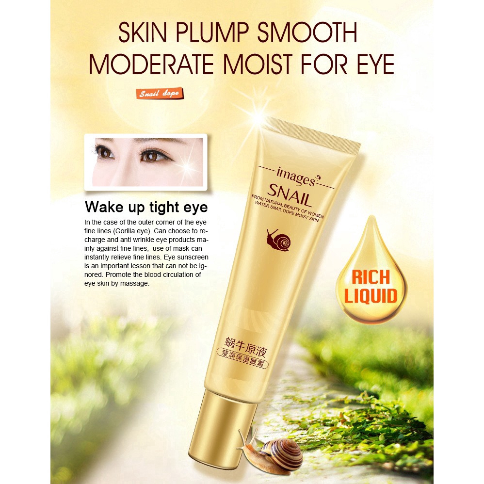 Kem IMAGES chiết xuất ốc sên và hyaluronic axit giúp loại bỏ quầng thâm và sưng quanh hốc mắt | BigBuy360 - bigbuy360.vn
