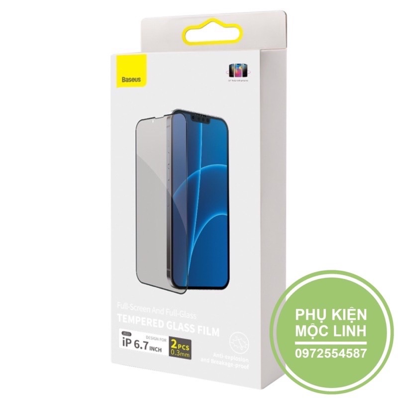 13PRO MAX 13 PRO 136.1Kính cường lực màn hình chống nhìn trộm chính hãng Baseus