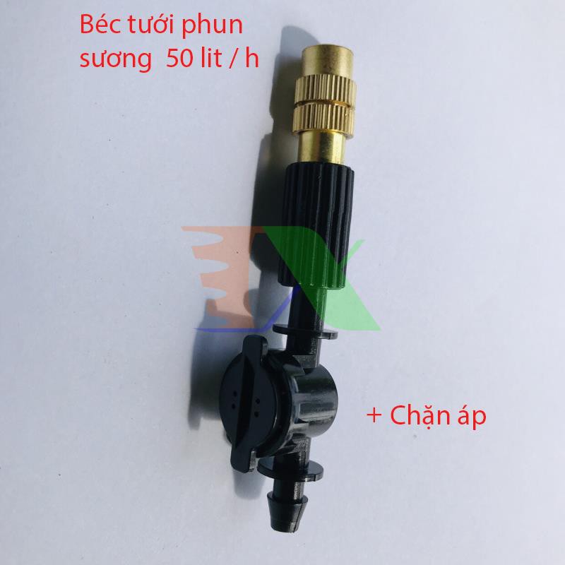 Béc tưới phun sương MT-309H 50 lit / h, Đầu phun sương bằng đồng + Chặn áp 4/7mm