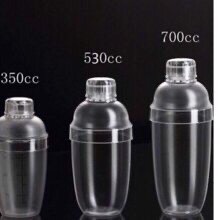 Bình lắc Shaker pha chế nhựa chia vạch đen 350ml - 500ml - 700ml  Cao Cấp chất dày siêu bền