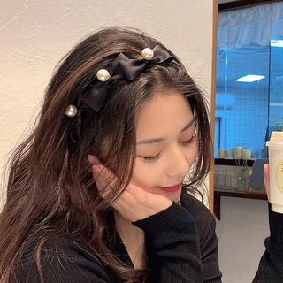 Cài tóc nhung đính ngọc trai thời trang phong cách Lolita