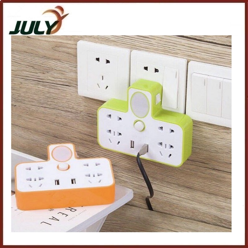 Ổ Cắm Điện Kèm Đèn Ngủ Và 2 Cổng Cắm Usb Đa Năng