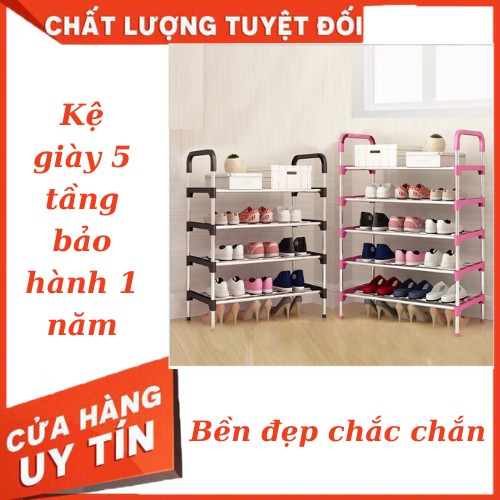 [Bảo hành 1 năm] Giá Để Giày Inox 5 Tầng Chắc Chắn (Giao Màu Ngẫu Nhiên)