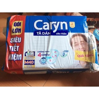 Tã Dán Người Lớn Caryn M40 tặng 1 tã dán và 2 tấm đệm lót(mua tối đa 2gói/đơn)