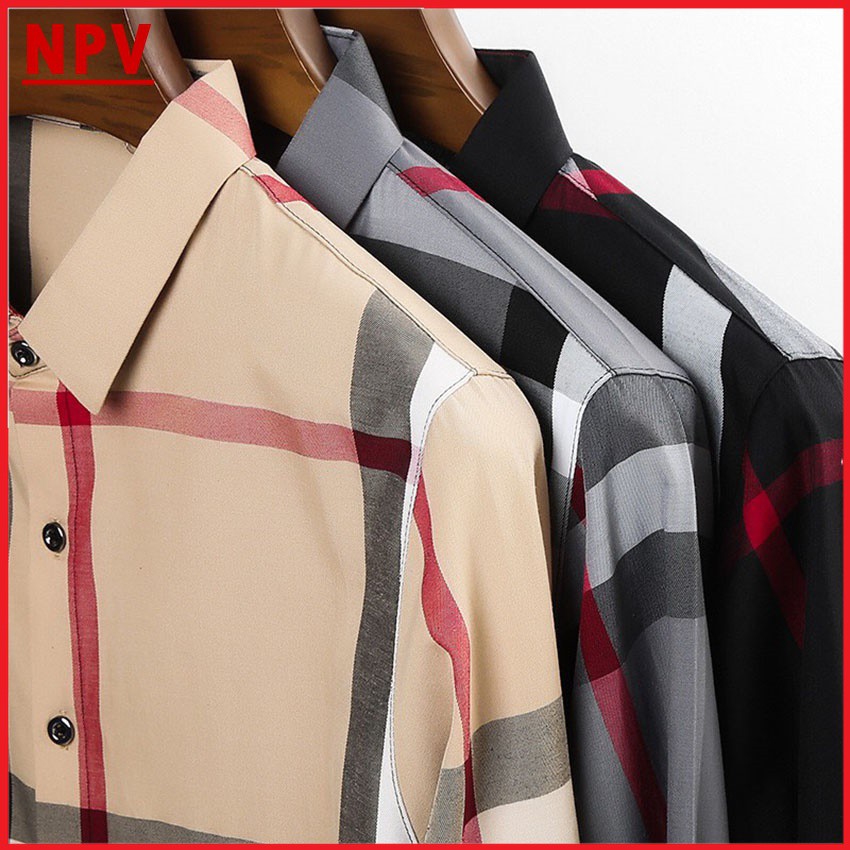 Áo sơ mi kẻ sọc NPV thời trang nam,áo sơ mi nam cao cấp phong cách nam tính 3 màu | BigBuy360 - bigbuy360.vn