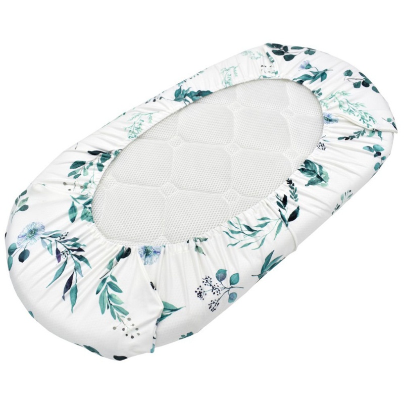 Đệm Lót Nôi Mini In Họa Tiết Xinh Xắn Có Thể Tháo Rời Cho Bé Ốp