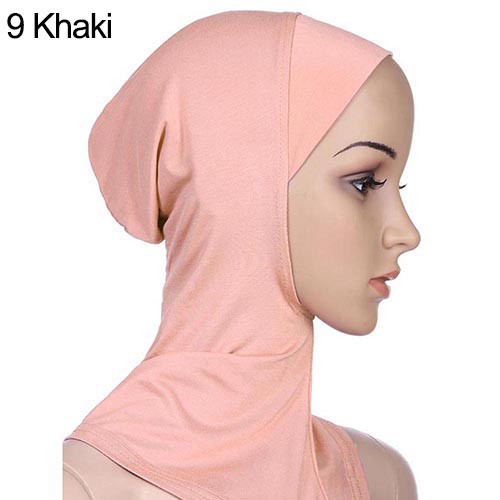 Nón trùm đầu phối khăn choàng phong cách Hồi giáo cho nữ