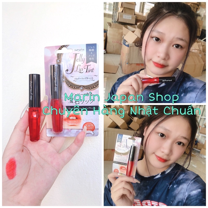 Son Jelly Lip Tint màu đỏ cam Nhật Bản