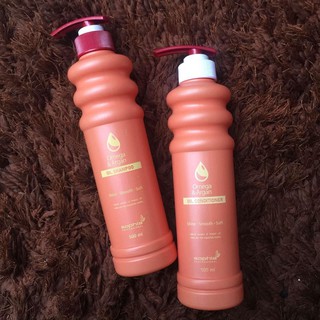 Cặp dầu gội xả tinh dầu cân bằng độ ẩm cho tóc Sophia Professional Omega & Argan Oil 500mlx2