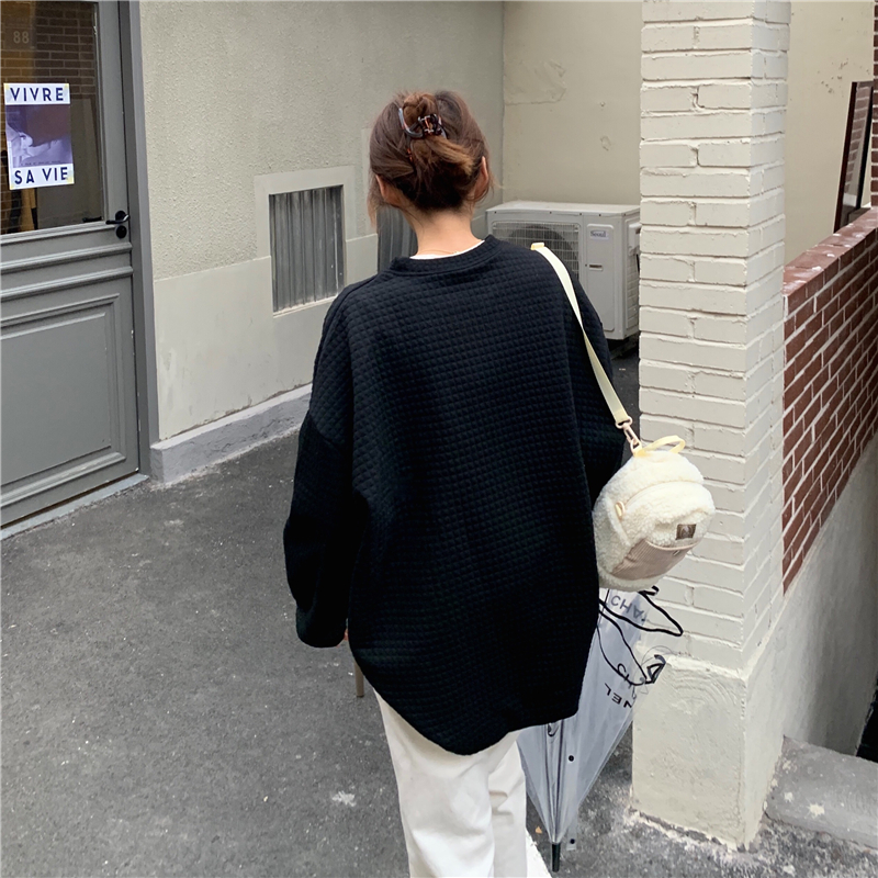 Áo Thun Nữ Oversize Dài Tay Cổ Tròn Thời Trang Hàn