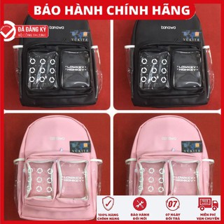 BALO BANAWA LOWKEY HIGHKEY BACKPACK UNISEX (ĐEN/HỒNG)