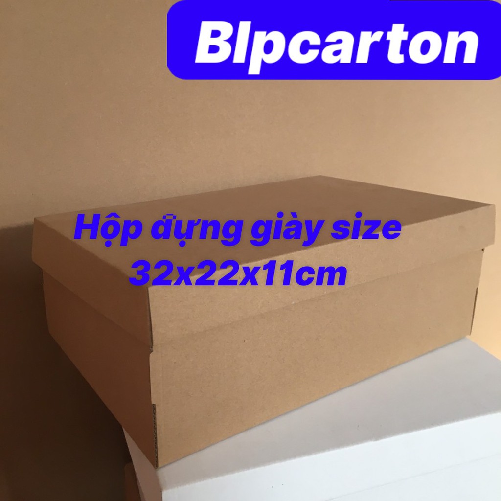 HỘP ĐỰNG GIÀY SIZE 32X22X11CM GIẤY NÂU