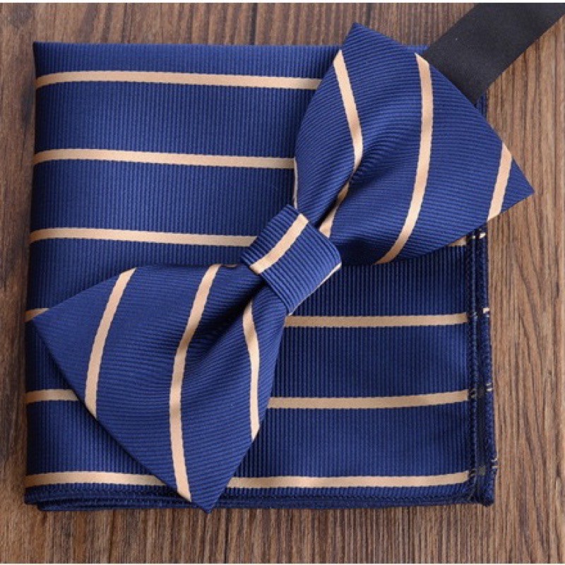 Set Khăn áo vest và Nơ đeo cổ nam