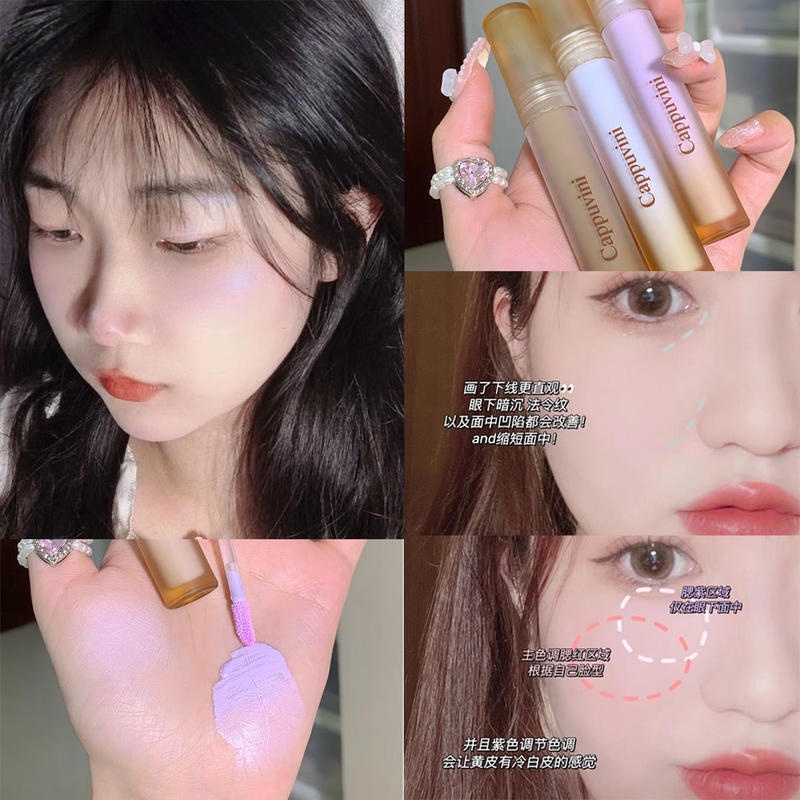 Kem Bắt Sáng Che Khuyết Điểm Hiệu Ứng Lì Lấp Lánh Thương Hiệu Cappuvini Mờ/Matte