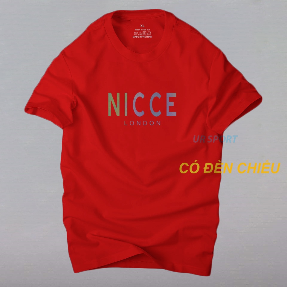 Áo phông nam tay ngắn cổ tròn chất thun cotton co giãn 4 chiều Nice phản quang 7 màu | ur sport