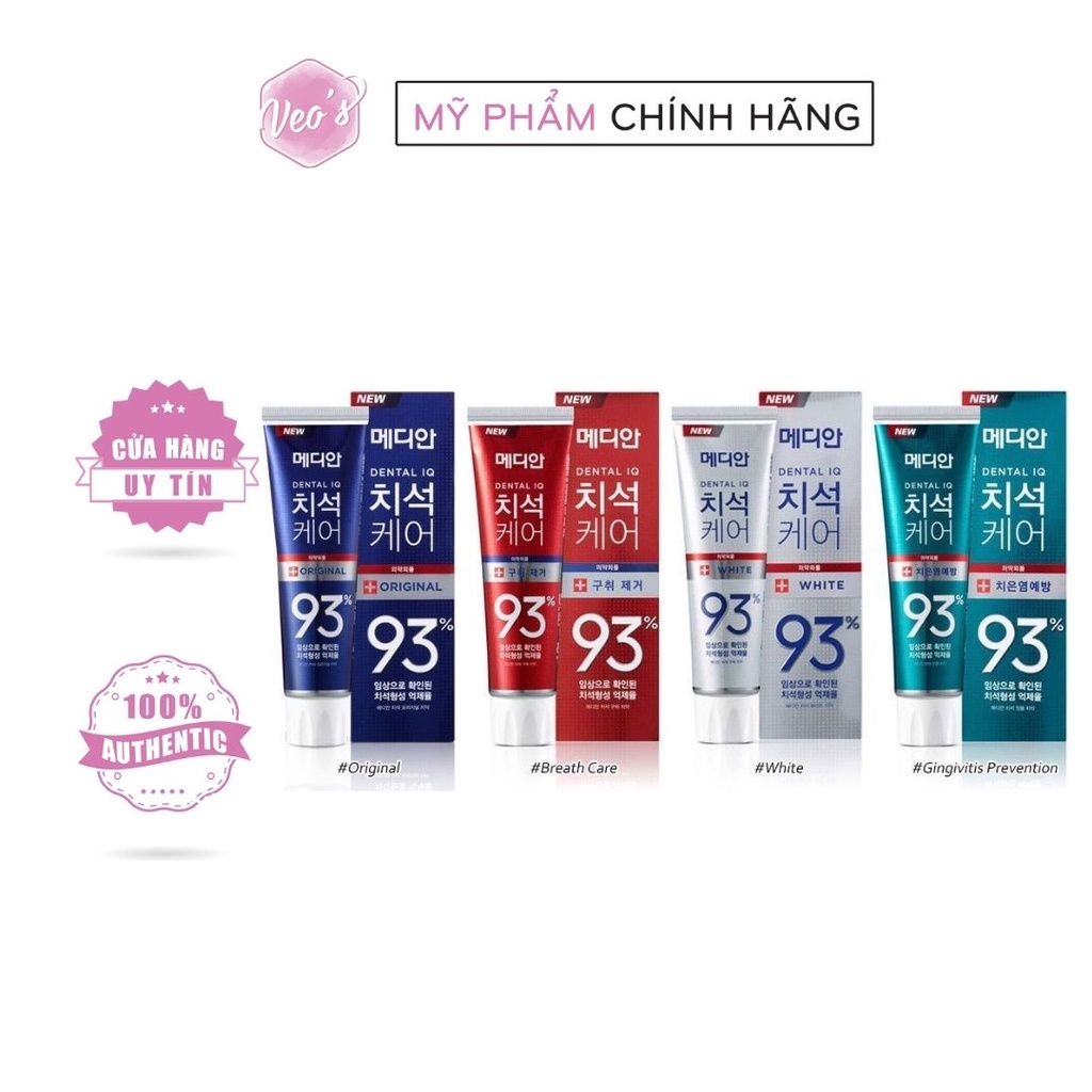 Kem đánh răng Hàn Quốc Median Dental IQ 93% Toothpaste 120g