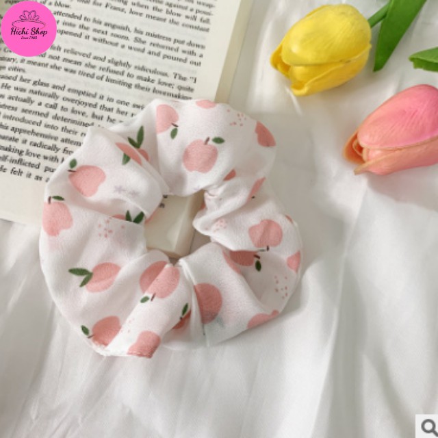 [Mẫu Mới Nhất] Dây Buộc Tóc Crunchies, Cột Tóc Vải Hàn Quốc Phong Cách Trẻ Trung, Tươi Mới Nhiều Hoạ Tiết Dễ Thương