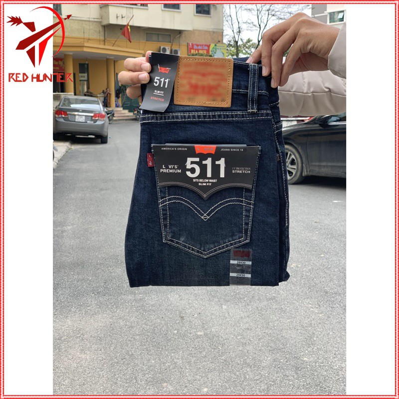 Quần Jean Nam Cao Cấp Lv-511  (Mẫu Trơn, dáng đứng, ôm nhẹ, chất vải co giãn) Made in cambodia | BigBuy360 - bigbuy360.vn