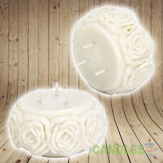 Nến viên hoa hồng thả nước cỡ lớn không mùi