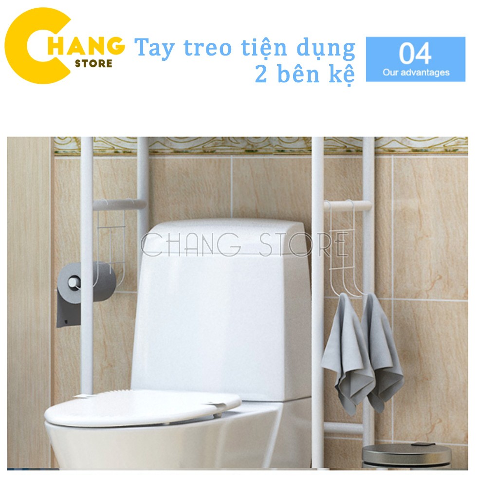 Kệ Để Đồ 3 Tầng Đa Năng Phía Trên Bồn Cầu Tiện Lợi