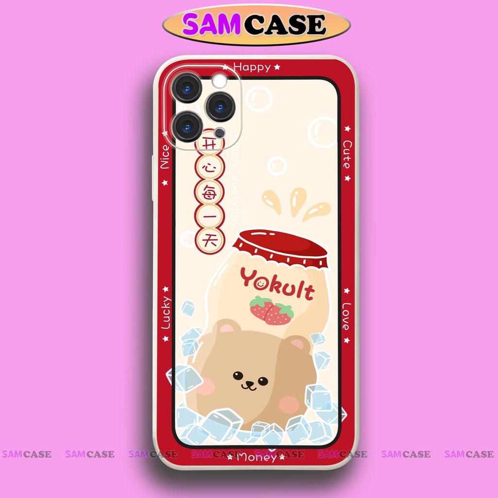 Ốp lưng điện thoại iPhone cặp đôi Cute cạnh viền vuông silicon dẻo bảo vệ cam ip 6/6s/7/8/X/XS/XR/11/12/13 Pro Plus Max