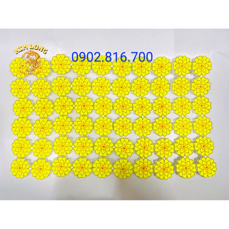 Set Hoa mai - Bông mai - hoa đào xốp đủ cỡ dán tường - dán kiếng phụ kiện trang trí tết