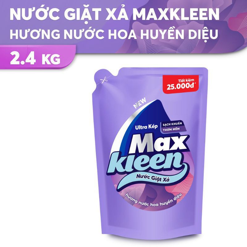 Nước Giặt Maxkleen Hương Hoa Nắng 2,4kg