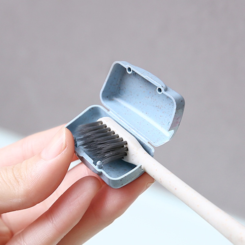 Hộp Đựng Bàn Chải Đánh Răng Bằng Lúa Mạch Chống Bụi Di Động Tiện Dụng Mang Theo Du Lịch