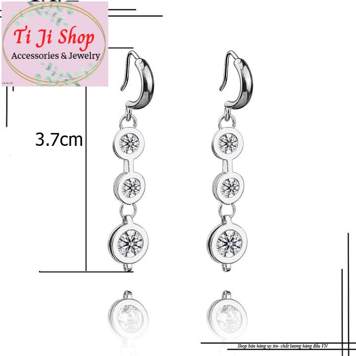 BÔNG TAI NỮ INOX TÒN TEN HÌNH TRÒN đẹp, không đen