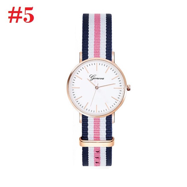 Đồng hồ thời trang nữ dây vải nato Geneva PKHRGE059