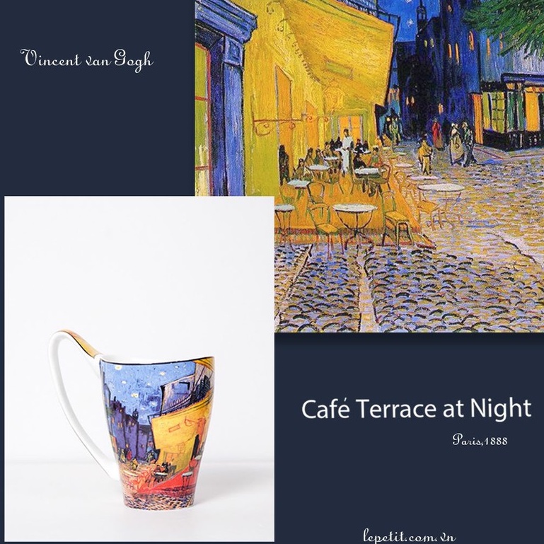 Ly gốm tranh vẽ Vincent van Gogh