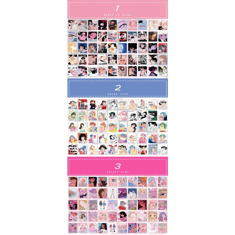Flowertree Sticker Bộ 50 hình dán trang trí sổ