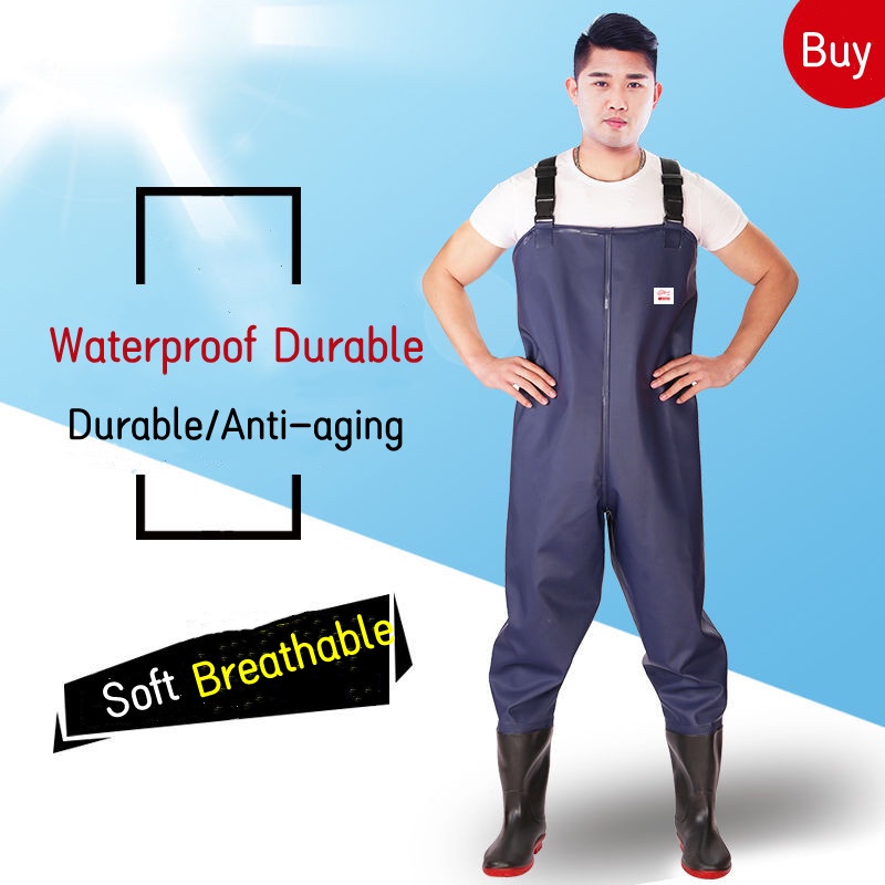 Bộ Áo Liền Quần Đi Mưa Dày Dặn Chống Nước Toàn Thân