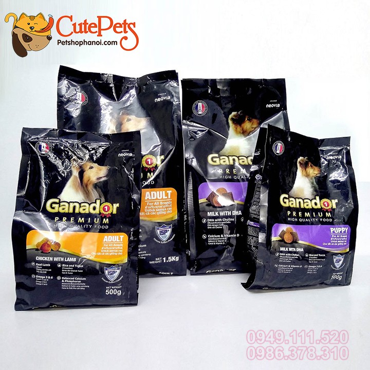 Thức ăn cho chó Ganador Puppy 400g vị sữa và DHA - Phụ kiện thú cưng Hà Nội