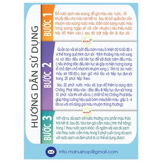 Thuốc nhuộm quần áo  (chỉ gói màu test)