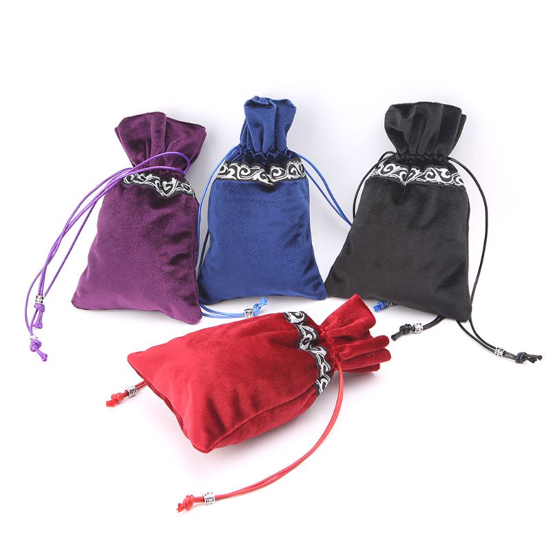 Khăn Trải Bàn Tarot Hình Vuông Chất Liệu Nhung Kèm Túi Đựng Thẻ Tiện Dụng