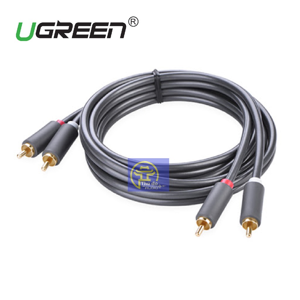 Cáp Audio 2 đầu AV/RCA bông sen hàng chính hãng UGREEN AV104 dài từ 1M-3M