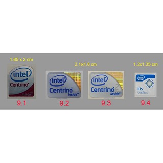 Tem Intel Inside, Centrino / Tem dán máy tính ( Sticker ) PC Laptop