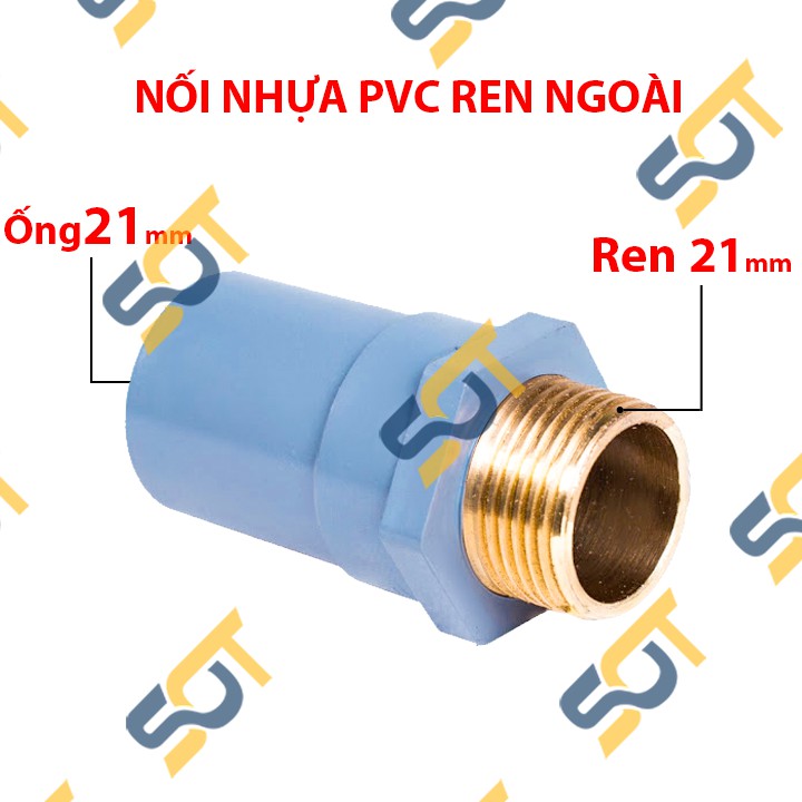 [FLASHSALE - GIÁ HUỶ DIỆT] Nối nhựa PVC ren ngoài, nối ống nhựa - Chất liệu nhựa cao cấp