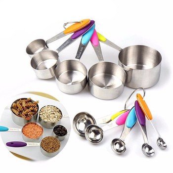 Bộ đo lường inox 10 muỗng tsp/cup