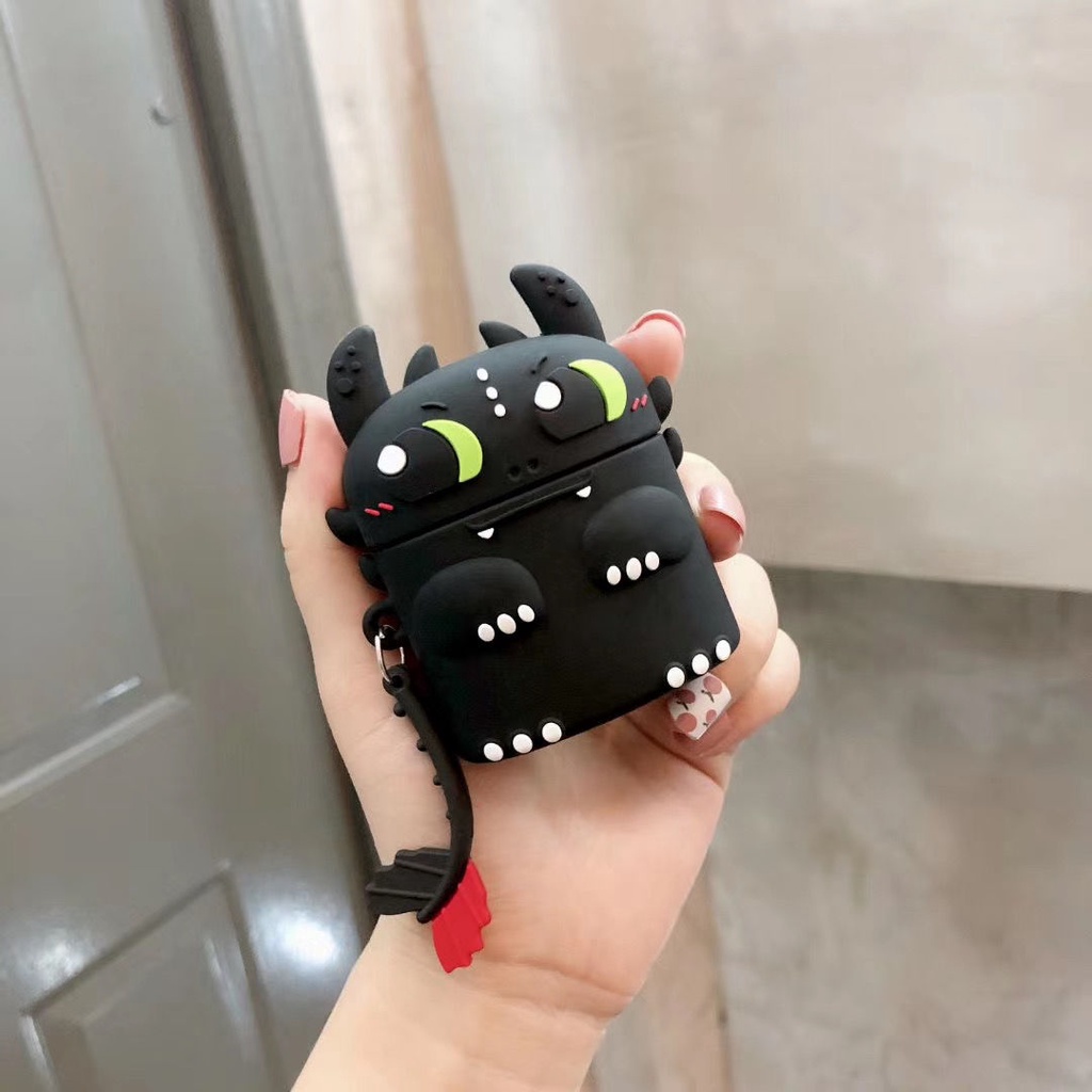 Vỏ Bảo Vệ Hộp Sạc Tai Nghe Không Dây Bluetooth Bằng Silicon Chống Rơi Vỡ Hình Gấu Hoạt Hình Baseus M2 Bowie M2