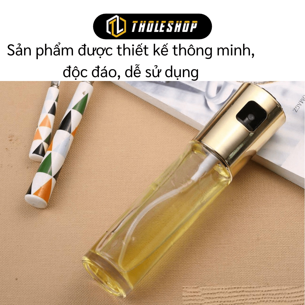 Bình đựng dầu ăn   GIÁ VỐN   Chai xịt thủy tinh đựng dầu, dấm 100ml, thiết kế thông minh, độc đáo , dễ sử dụng. 8809