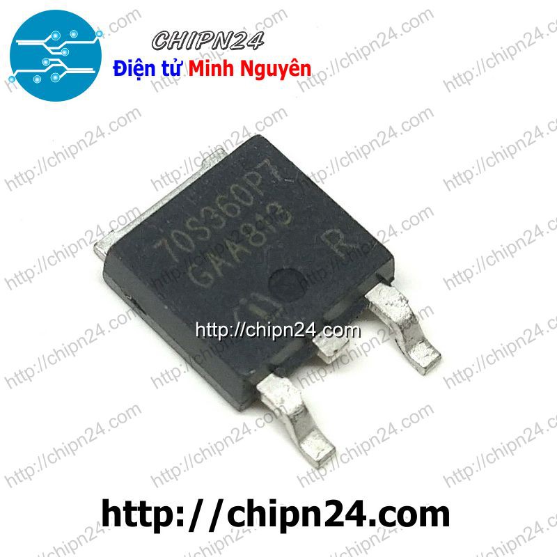 [2 CON] Mosfet 70S360P7 TO-252 34A 700V Kênh N (SMD Dán) (IPD70R360P7S 70S 360P7 70S360)