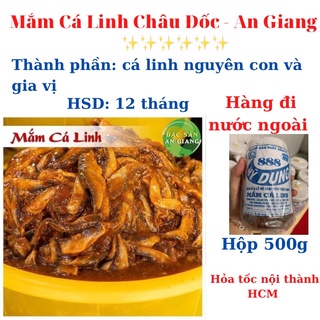 Mắm cá linh, mắm Châu Đốc đặc sản miền tây đóng hộp, hàng đi nước ngoài