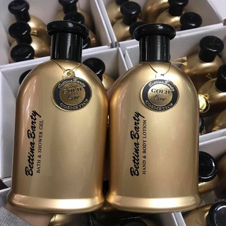 Gel Sữa Tắm, Dưỡng Thể Tích Hợp Nước Hoa Bettina Barty Gold Line 500ml
