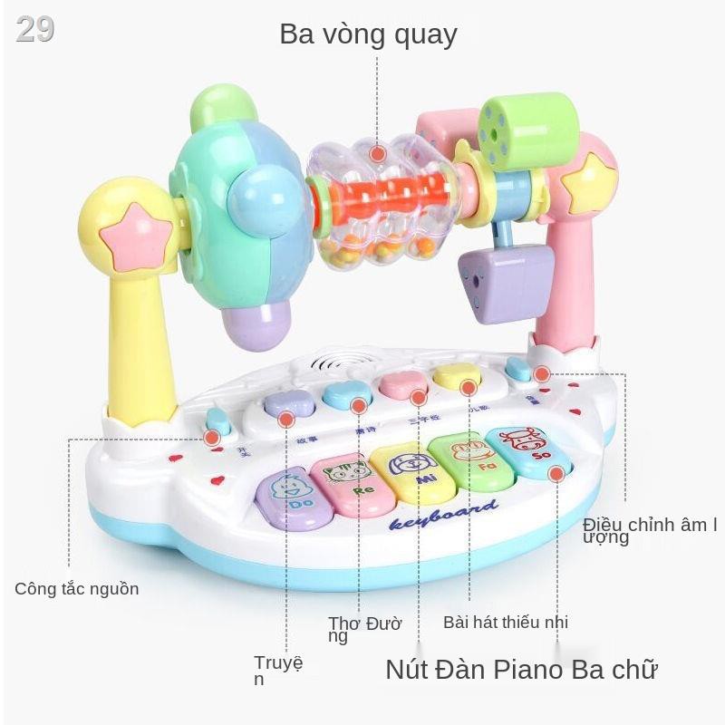 Bàn phím nhạc trẻ em 0-1-3 tuổi cho bé giáo dục sớm câu đố máy tính đồ chơi có thể sạc lại trai và gái