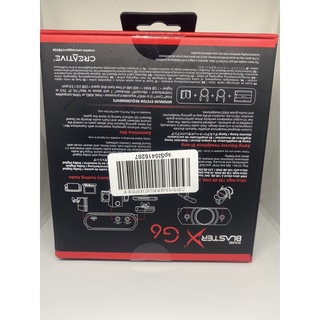 card âm thanh Creative Sound BlasterX g6